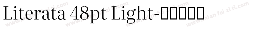 Literata 48pt Light字体转换